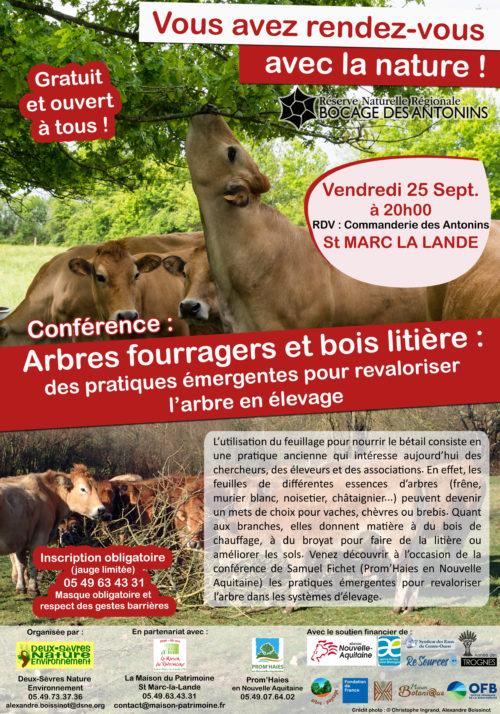 Arbres fourragers et bois litière : des pratiques émergentes pour revaloriser l'arbre en élevage @ Saint-Marc-La-Lande